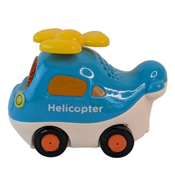 Vtech Go Go Smart Wheels Blue Helicopter Red Fire Truck Vehicle Lot Tested - Picture 3 of 14